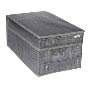 Trade Shop - Scatola Portadocumenti Da Ufficio Box Organizer Portatutto 18 X 33 X 15 Cm 69689 -