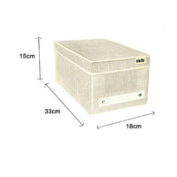 Trade Shop - Scatola Portadocumenti Da Ufficio Box Organizer Portatutto 18 X 33 X 15 Cm 69689 -