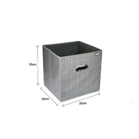 Trade Shop - Scatola Portadocumenti Di Archiviazione Ufficio Box Portatutto 25x25x25cm 69686 -