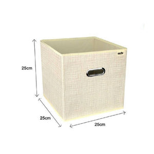 Trade Shop - Scatola Portadocumenti Di Archiviazione Ufficio Box Portatutto 25x25x25cm 69686 -