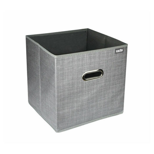 Trade Shop - Scatola Portadocumenti Di Archiviazione Ufficio Box Portatutto 25x25x25cm 69686 -