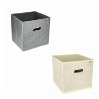 Trade Shop - Scatola Portadocumenti Di Archiviazione Ufficio Box Portatutto 25x25x25cm 69686 -