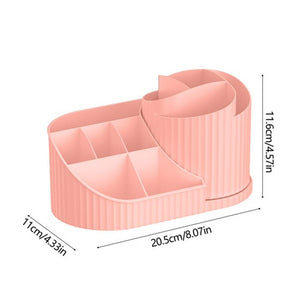 Trade Shop - Scatola Portaoggetti Da Scrivania Porta Rossetti Cosmetici Cancelleria Penne Per Toletta -