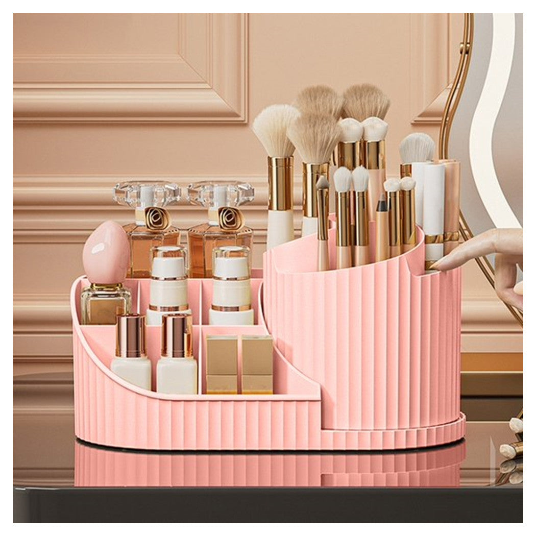 Trade Shop - Scatola Portaoggetti Da Scrivania Porta Rossetti Cosmetici Cancelleria Penne Per Toletta -