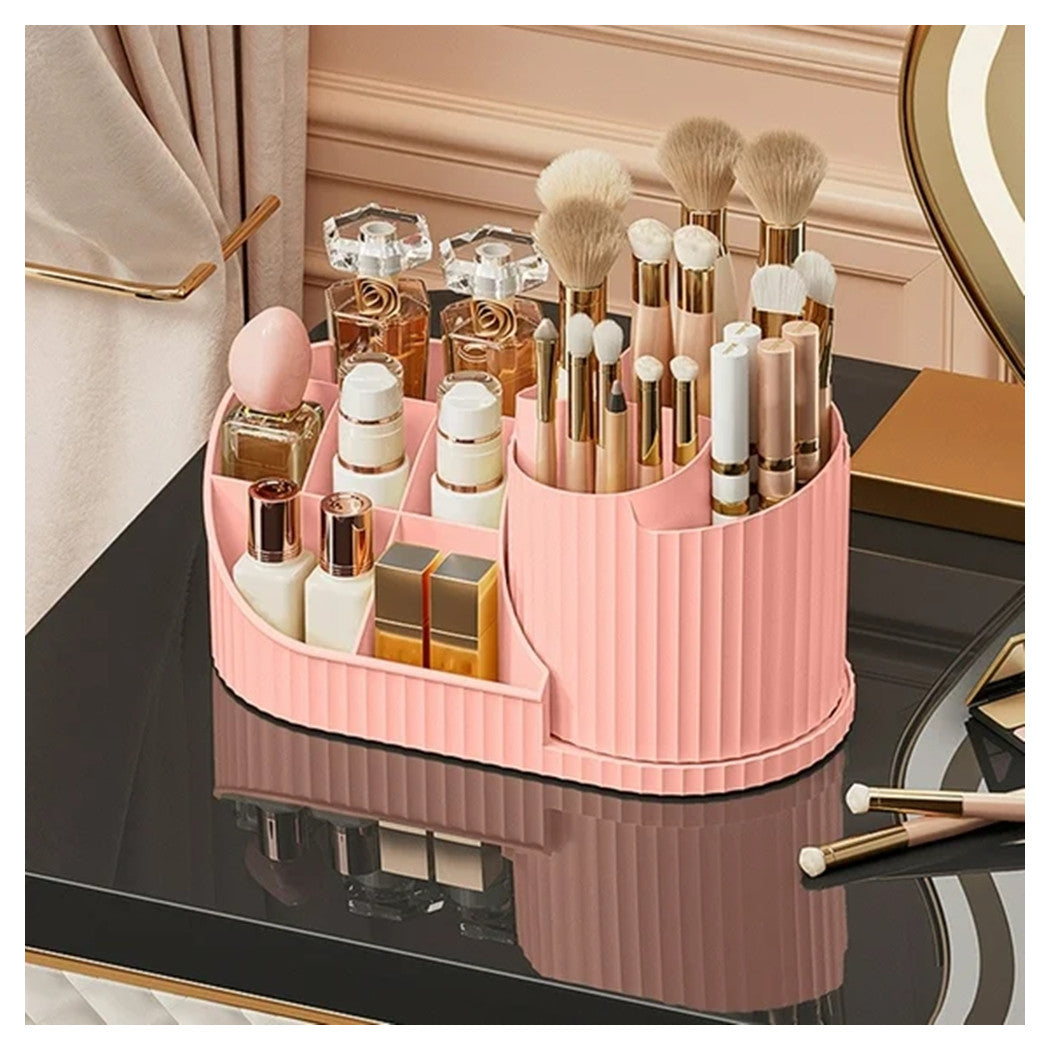 Trade Shop - Scatola Portaoggetti Da Scrivania Porta Rossetti Cosmetici Cancelleria Penne Per Toletta -