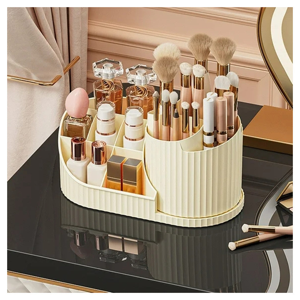 Trade Shop - Scatola Portaoggetti Da Scrivania Porta Rossetti Cosmetici Cancelleria Penne Per Toletta -