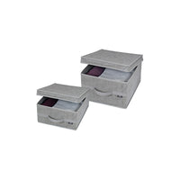 Scatola Stone box larga in TNT 38×50×24 cm con maniglia frontale – DOMO LIVING