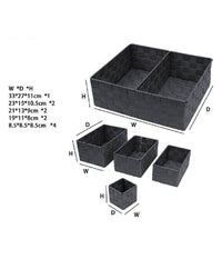 Scatole In Tessuto Portaoggetti Organizer Per Bagno Armadi Scaffali 79154 Grigio         