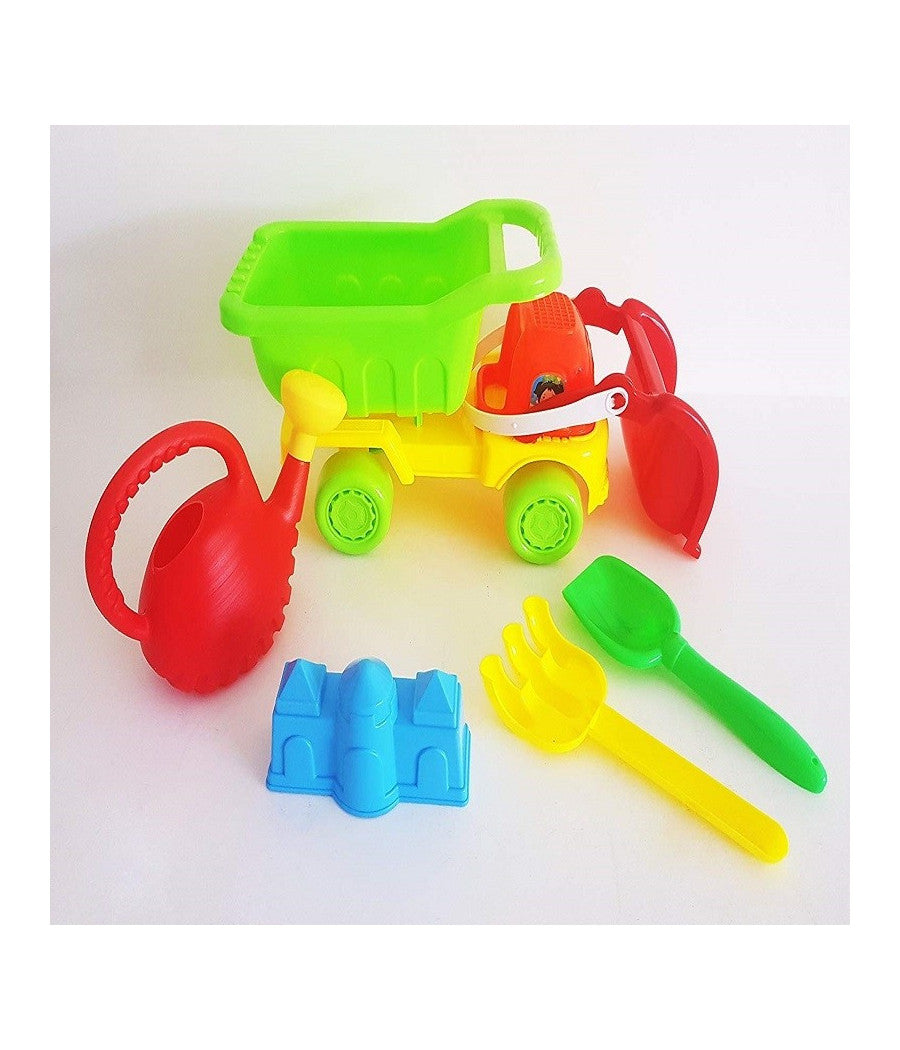 Scavatrice A Pala Con Palette Formina Innaffiatoio Sabbia Gioco Spiaggia Mare Bimbi         