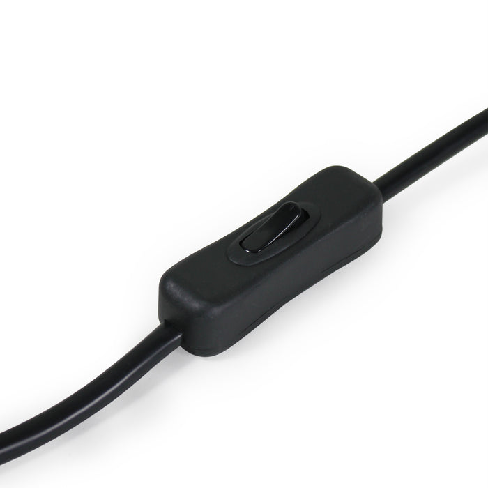 Lampada da Tavolo Snow con Paralume Cilindrico e Stelo Decorativo - Bianco / Cromo lux.pro