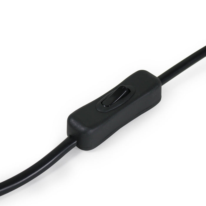 Lampada da comodino e14 metallo tessile 43 cm bianco e cromo 03_0002514