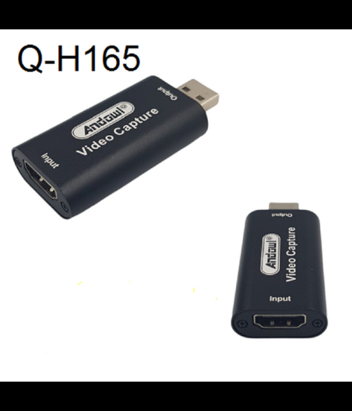 Scheda Acquisizione Video Connessione Usb Hdmi Video Capture Hd Tv 4k Q-h165 Pc         