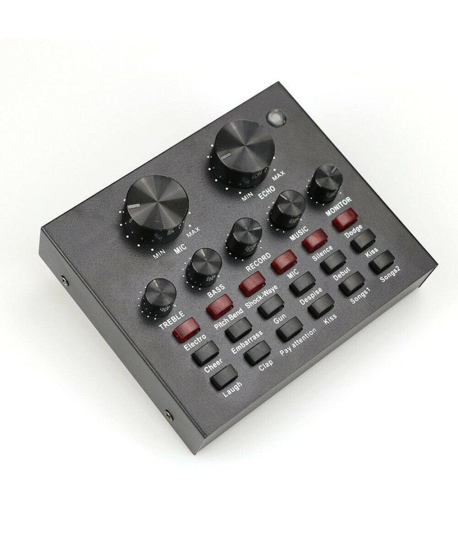 Scheda Audio Esterna Bluetooth Per Dirette Steaming Mixer Pc Cellulare Dal Vivo         