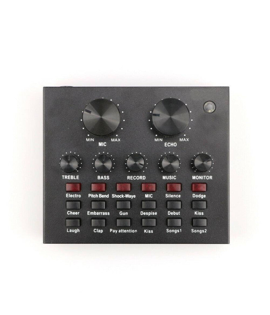 Scheda Audio Esterna Bluetooth Per Dirette Steaming Mixer Pc Cellulare Dal Vivo         