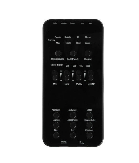 Scheda Audio Esterna Live Bluetooth Per Dirette Streaming Con Microfono Hp-202         