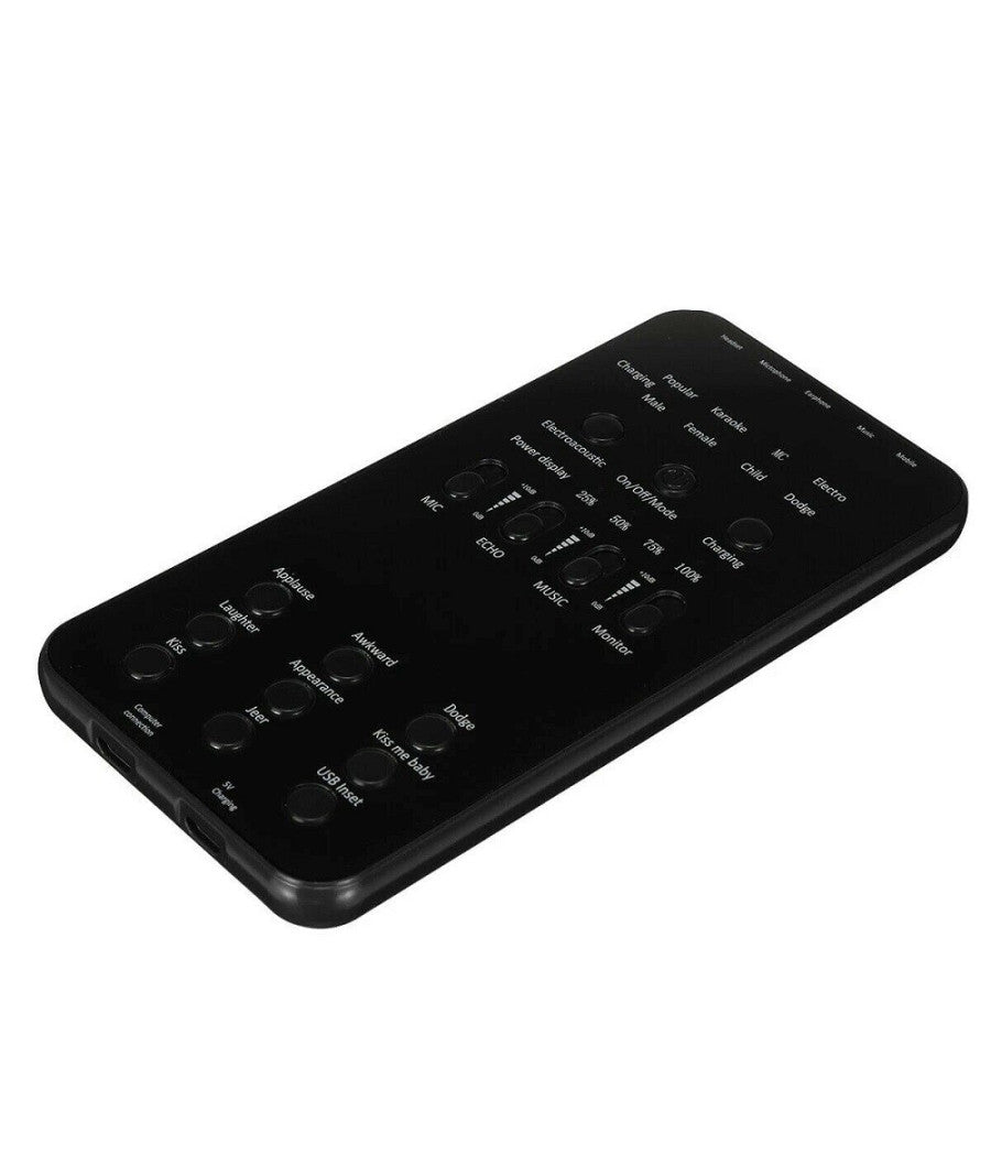 Scheda Audio Esterna Live Bluetooth Per Dirette Streaming Con Microfono Hp-202         