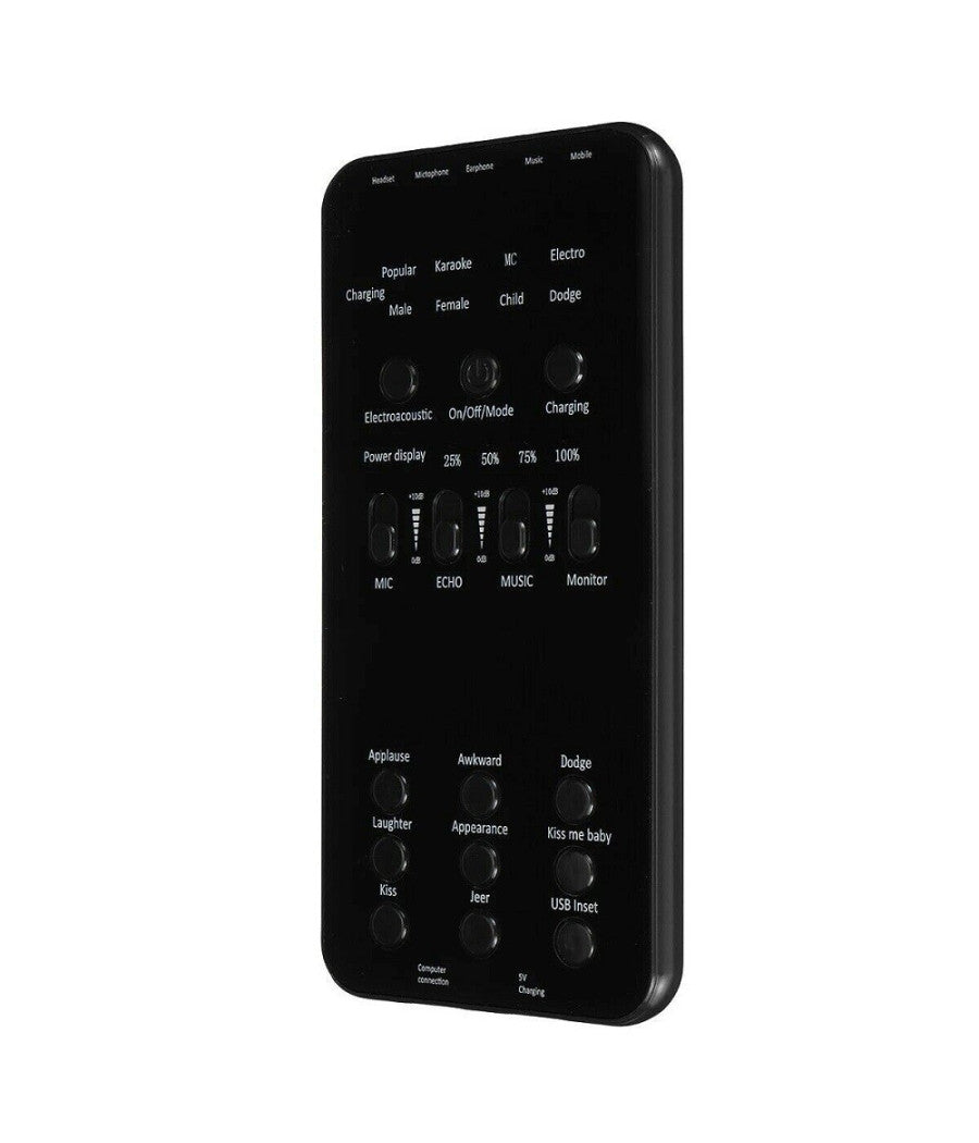 Scheda Audio Esterna Live Bluetooth Per Dirette Streaming Con Microfono Hp-202         