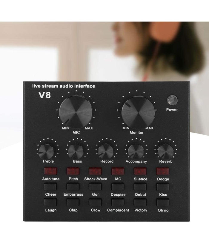 Scheda Audio Suono Esterna Bluetooth Usb Per Streaming Live Su Cellulare Q-mic1         