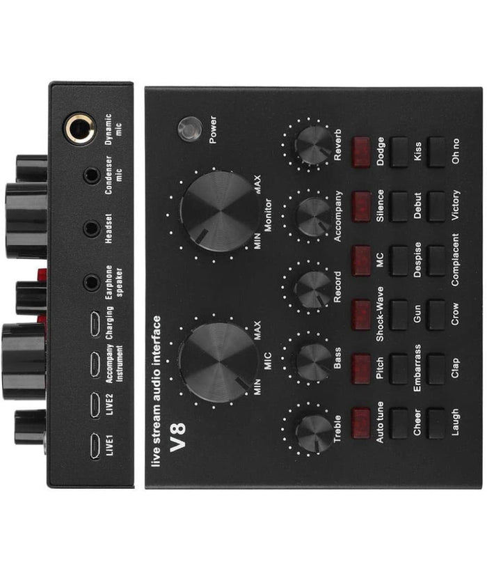 Scheda Audio Suono Esterna Bluetooth Usb Per Streaming Live Su Cellulare Q-mic1         