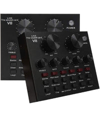 Scheda Audio V8 Cambia Voce Conversione Effetti Sonori Mixer Registrazione Usb         