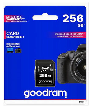 Scheda Di Memoria Sd Card 256gb Sdxc Per Videocamere Classe 10 Uhs-i S1a0-256gb         