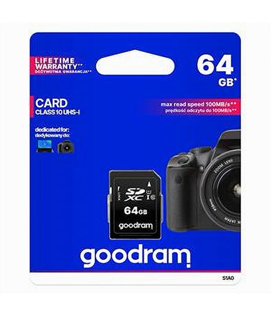 Scheda Di Memoria Sd Card 64 Gb Sdxc Per Videocamere Classe 10 Uhs-i S1a0-64gb         