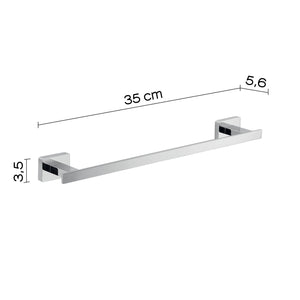 Portasalviette cm 30 da muro in acciaio inox e Cromall 4421-30 Gedy serie ATENA Cromato