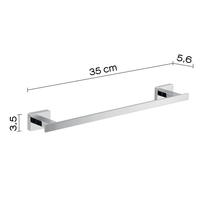 Portasalviette cm 30 da muro in acciaio inox e Cromall 4421-30 Gedy serie ATENA Cromato