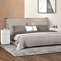 Schedario con 3 cassetti sotto la scrivania, Armadietto in legno durevole per ufficio Bianco-Armadi da ufficio