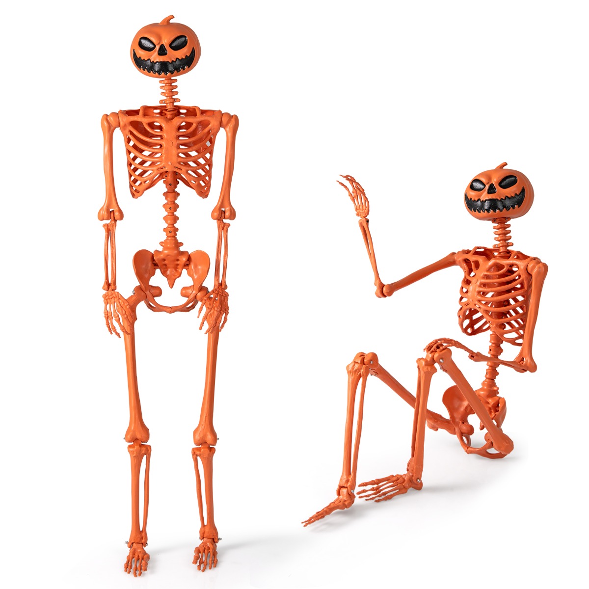 Scheletro di halloween, Mobili per decorazioni da interno ed esterno Arancione-Halloween