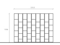 Innovativa Parete attrezzata Made in Italy, Lava, Argilla e Mercure ZLCINFNCOMPN34