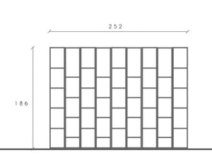 Innovativa Parete attrezzata Made in Italy, Lava, Argilla e Mercure ZLCINFNCOMPN34