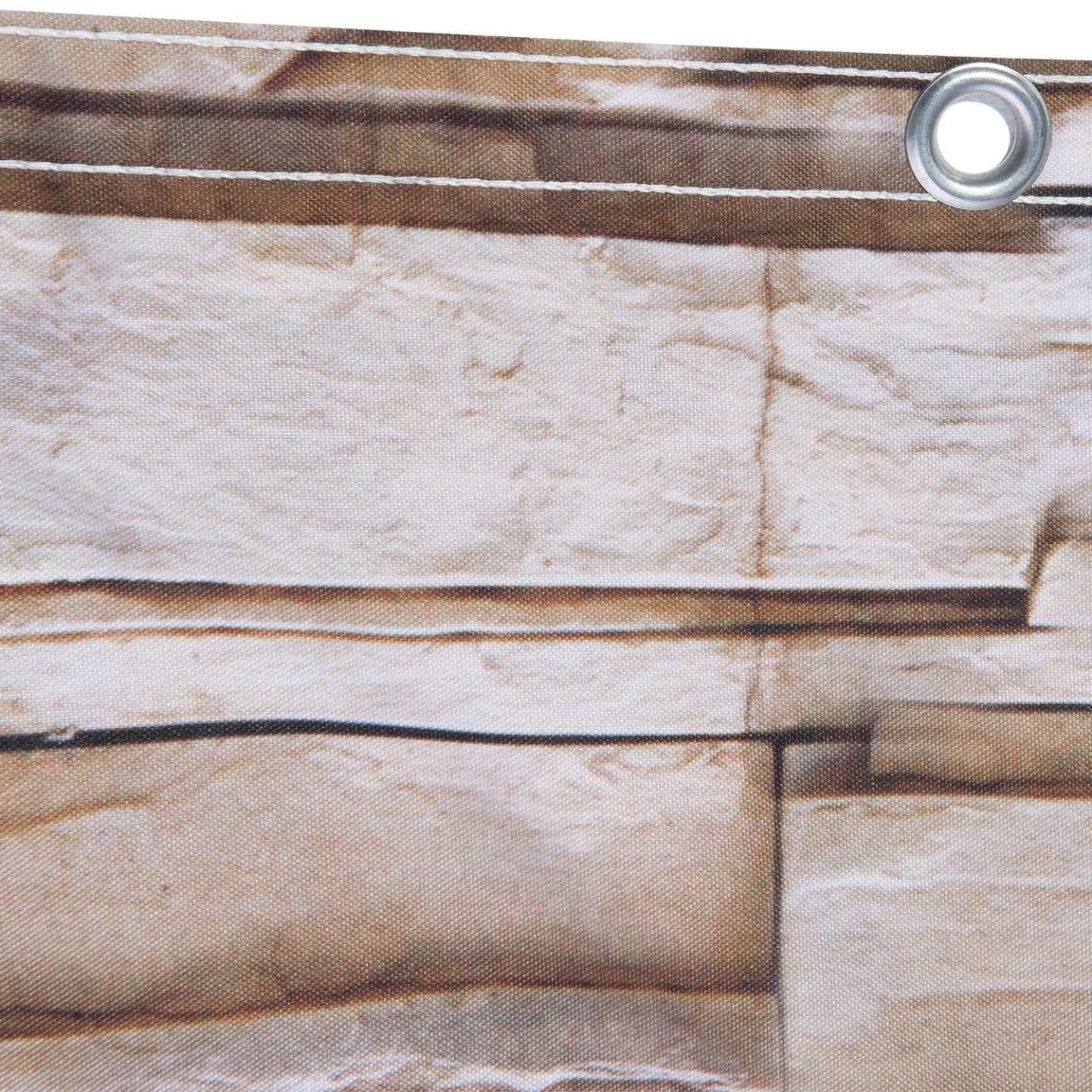 IDMarket - Schermo oscurante 1,2 x 10 M con motivo a pietra marrone 160 gr/m²