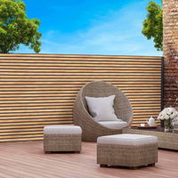 IDMarket - Schermo oscurante 1,8 x 10 M con effetto claustra in legno 160 gr/m²