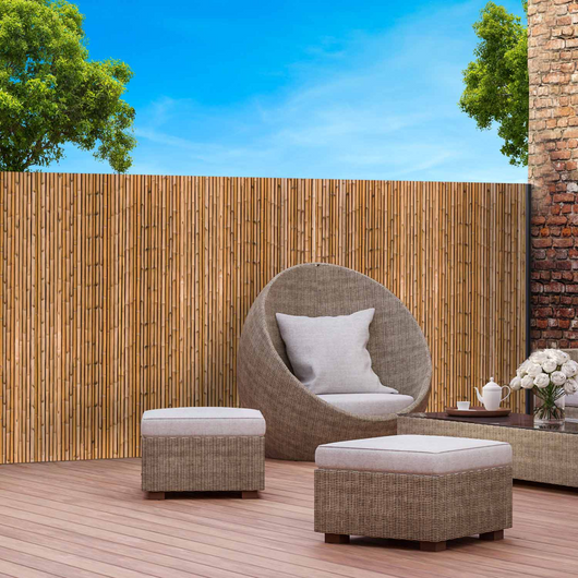 IDMarket - Schermo oscurante 1,8 x 10 M stampato in bambù 160 gr /m²