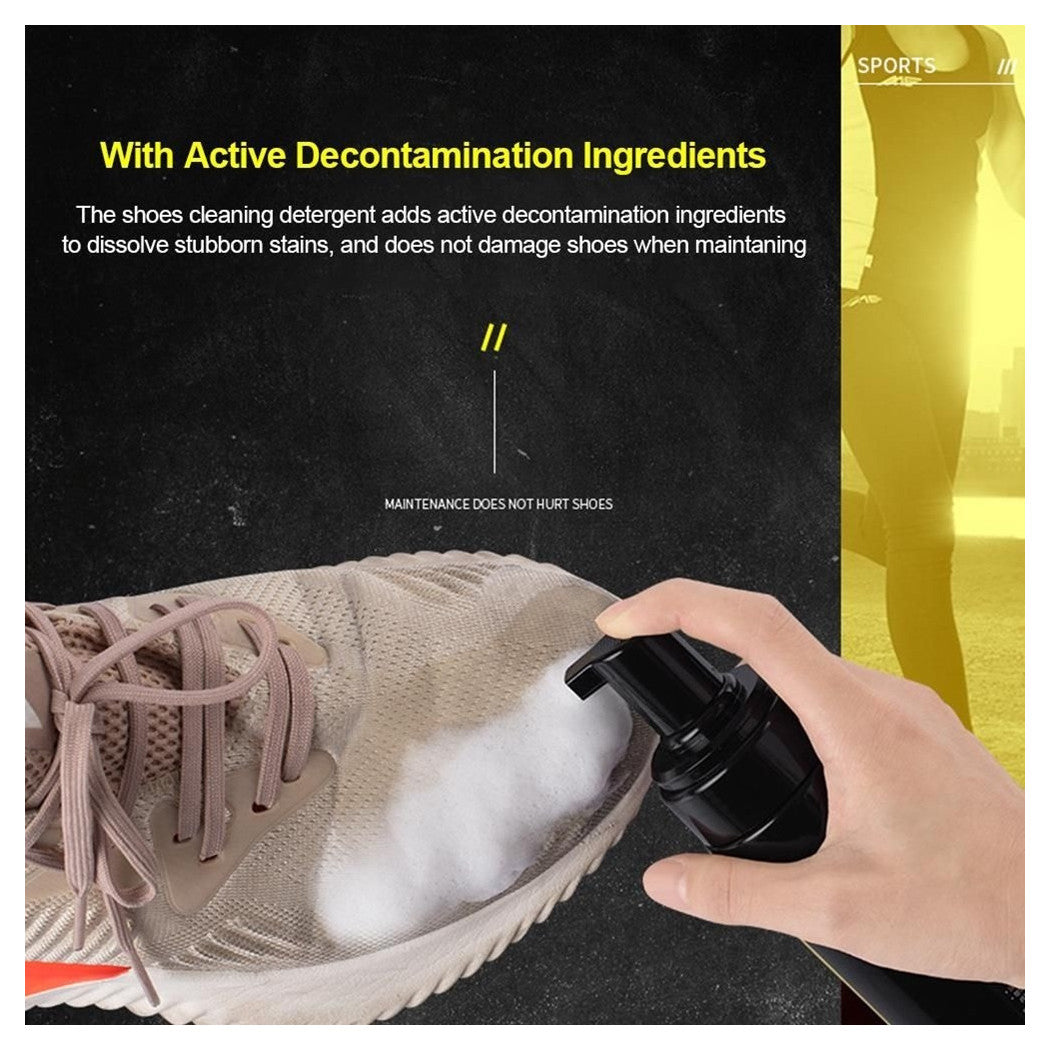 Trade Shop - Schiuma Detergente Per La Pulizia Di Scarpe Sneaker Cleaning Senza Risciacquo -