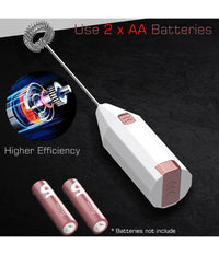 Schiumino Frullino Montalatte Schiumalatte Per Cappuccino Caffè Latte A Batteria         