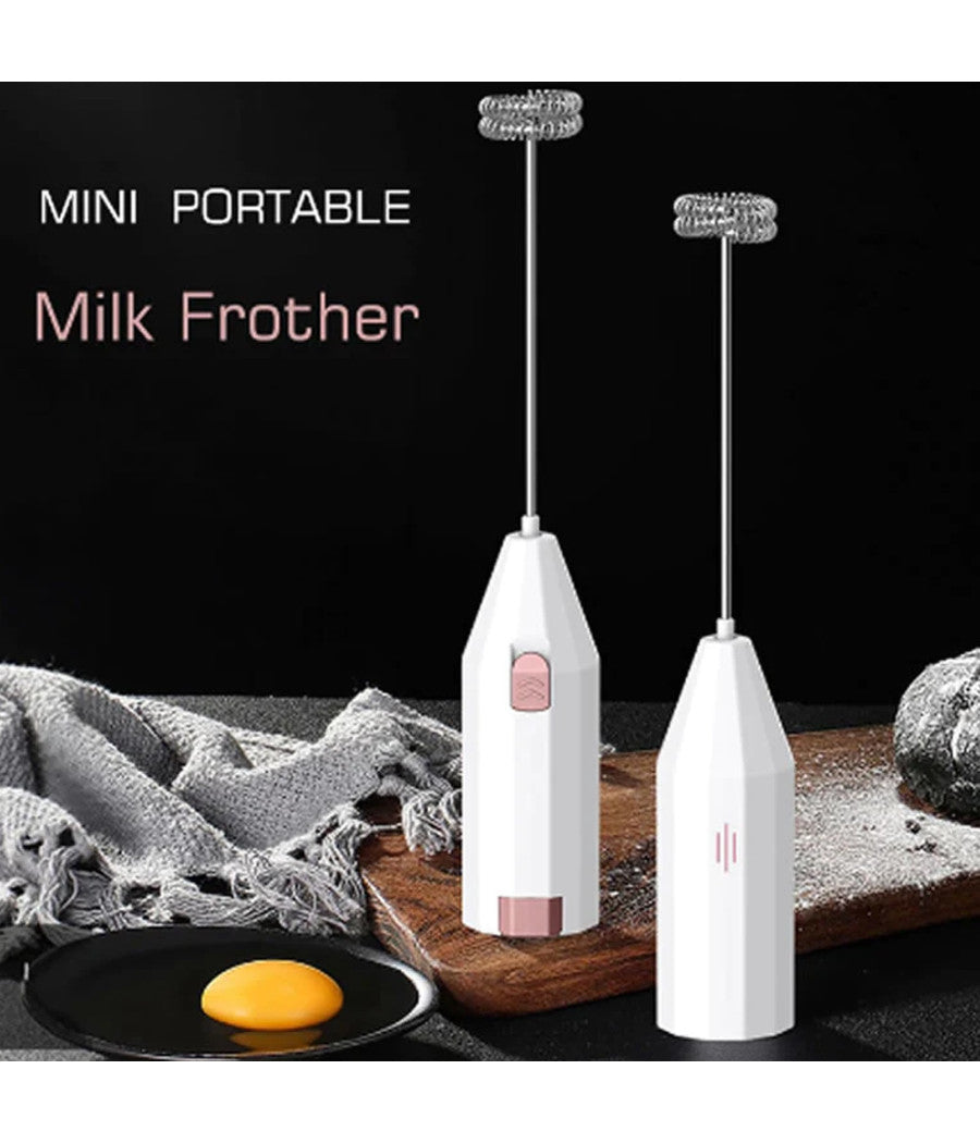 Schiumino Frullino Montalatte Schiumalatte Per Cappuccino Caffè Latte A Batteria         