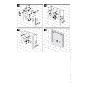 Schwab sostegno modulo universale per bidet sospeso con sostegno per pareti in muratura
