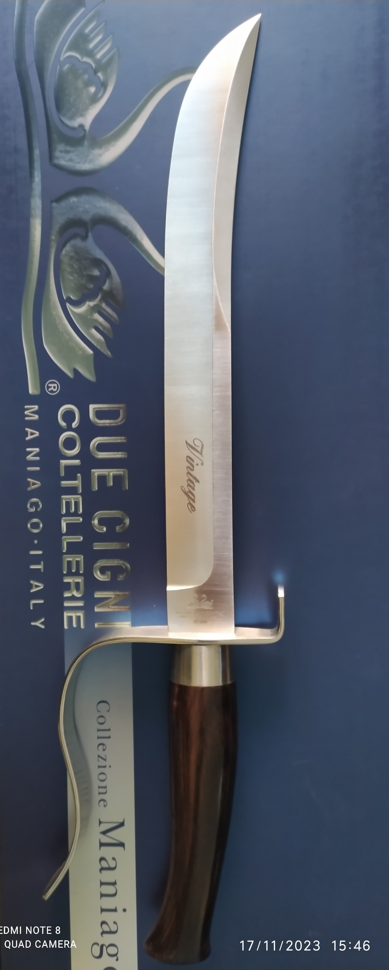 SCIABOLA DEL SOMMELIER, INOX XSKS MANICO IN EBANO, Due Cigni