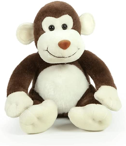 Peluche Scimmia Scimmietta Piccola di 20 Cm Colore Republic Marrone Morbido Monkey Bambini Multicolore Regalo Scimpanzé