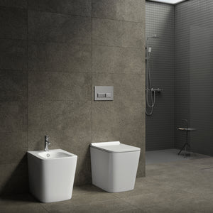 Sanitari filo pavimento WC, Bidet, Copriwater soft-close SCIROCCO Bianco