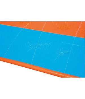 Scivolo Doppio Acquascivolo Giochi Giardino Gonfiabili Con Spruzzi 488 Cm 52328         