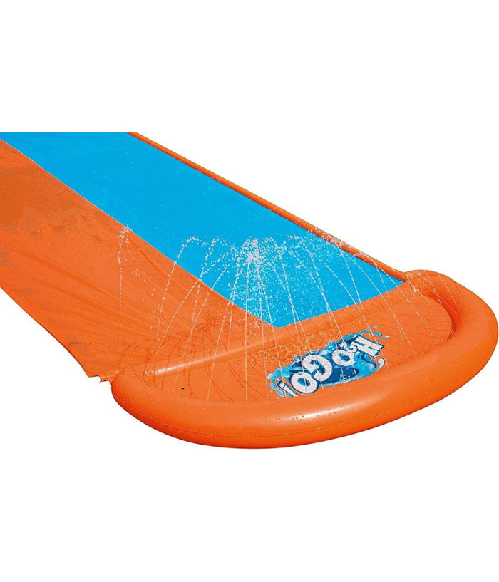 Scivolo Doppio Acquascivolo Giochi Giardino Gonfiabili Con Spruzzi 488 Cm 52328         