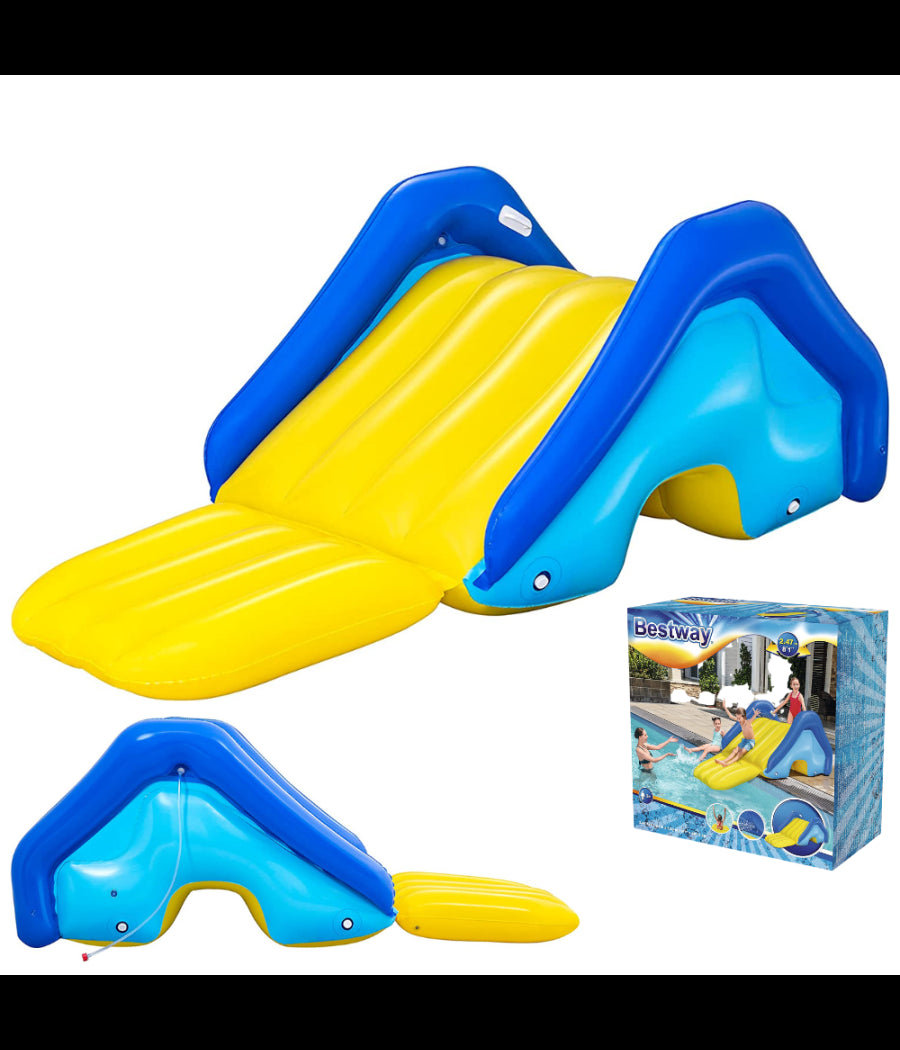 Scivolo Gonfiabile Gigante Per Piscine Interrate 247x124x100cm Per Bambini 52453         