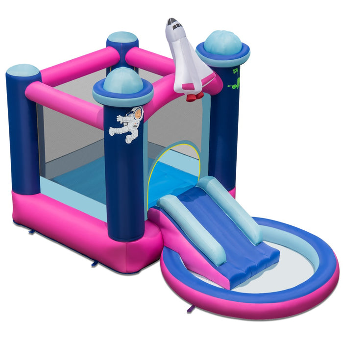 Scivolo gonfiabile per bambini con piscina e borsa da trasporto, Castello gonfiabile d'acqua per cortile-Strutture gonfiabili da salto
