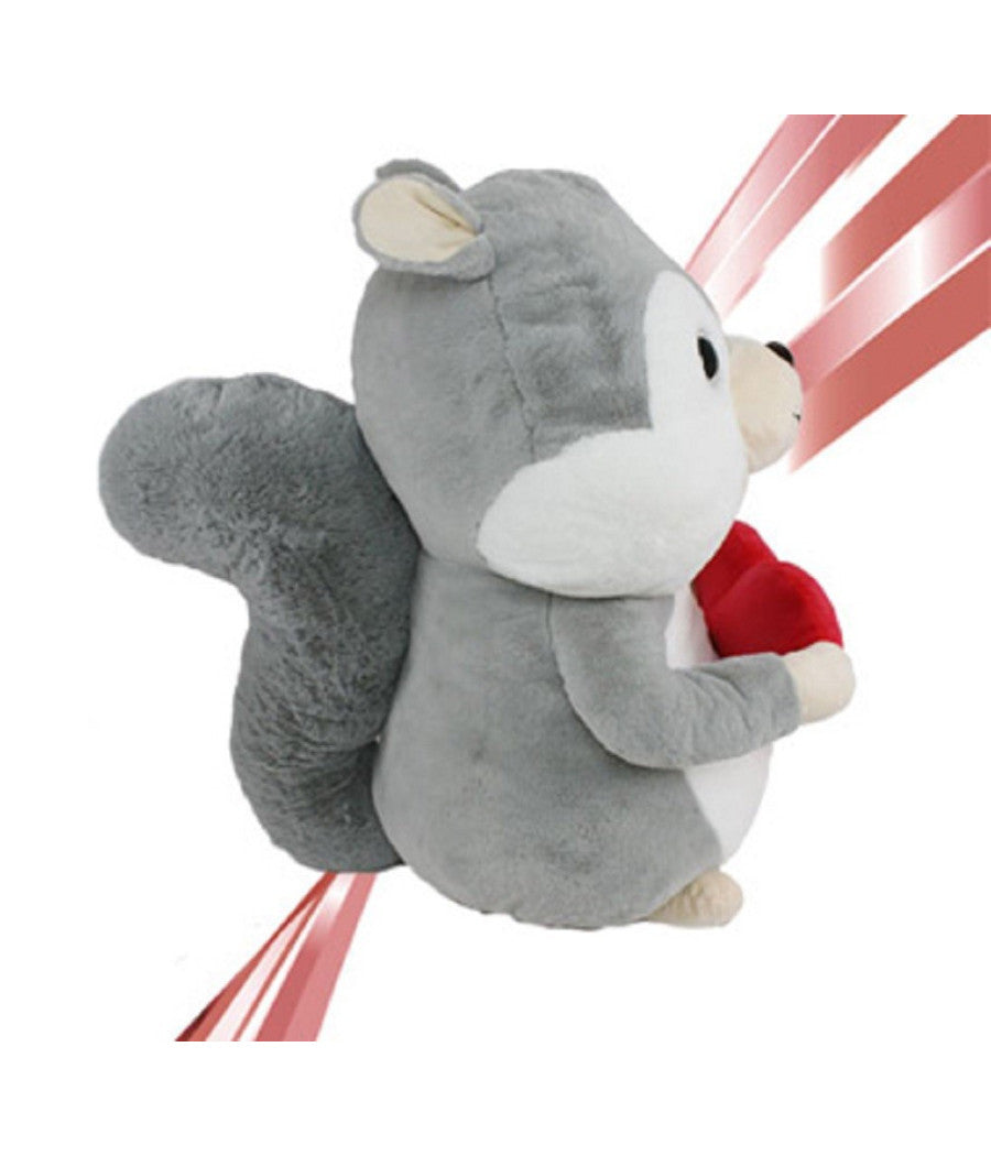 Scoiattolo Peluche Con Cuore Scritta Love 22cm San Valentino 2 Colori Ass. 92478         