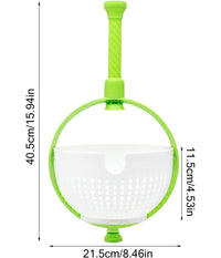 Scolapasta 2in1 Centrifuga Per Lavare Insalata Lava Frutta E Verdura Cesto Scola         