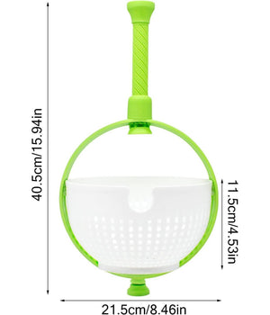 Scolapasta 2in1 Centrifuga Per Lavare Insalata Lava Frutta E Verdura Cesto Scola         