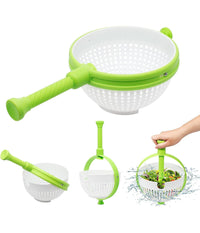 Scolapasta 2in1 Centrifuga Per Lavare Insalata Lava Frutta E Verdura Cesto Scola         